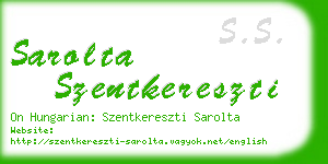 sarolta szentkereszti business card